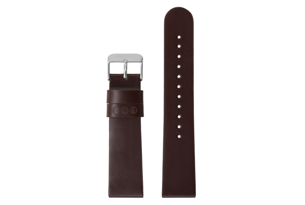 Winston Strap 20 Burgundy Silver